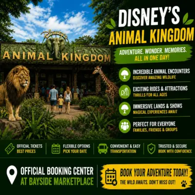 Disney’s Animal Kingdom: Official Booking Center at Bayside Marketplace
